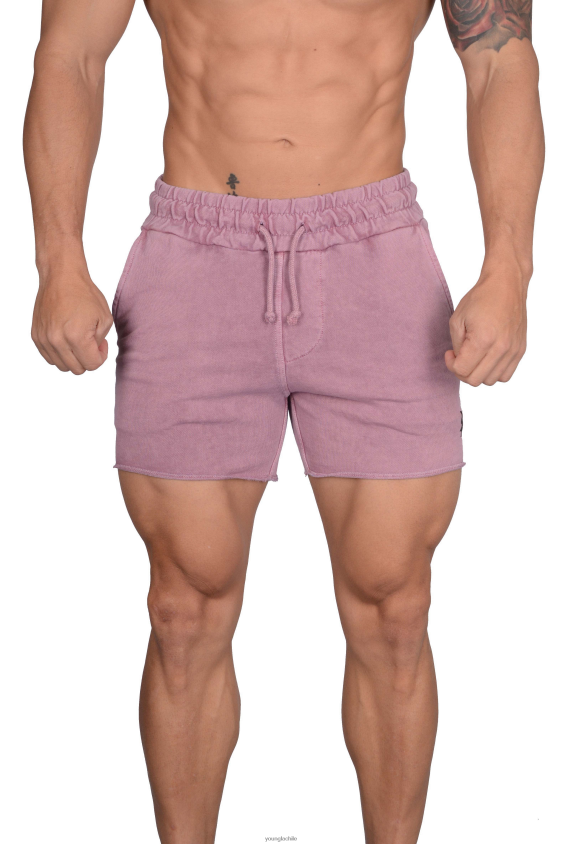 ropa YoungLA Chile - 102 pantalones cortos de rizo francés de culturismo rosa lavado ropa hombres YoungLA N8PZ655