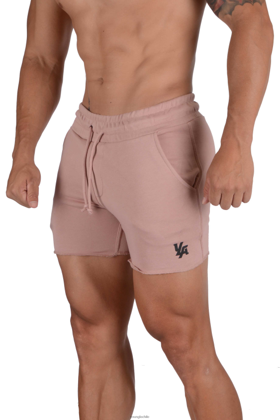 102 pantalones cortos de rizo francés de culturismo salmón ropa hombres YoungLA N8PZ651 - YoungLA pantalones
