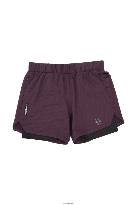 105 pantalones cortos de compresión 2.0 ciruela/negro ropa hombres YoungLA N8PZ572 - YoungLA poleras