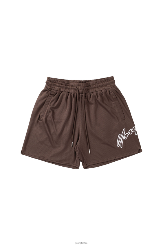 YoungLA poleras - 117 pantalones cortos marron oscuro ropa hombres YoungLA N8PZ599