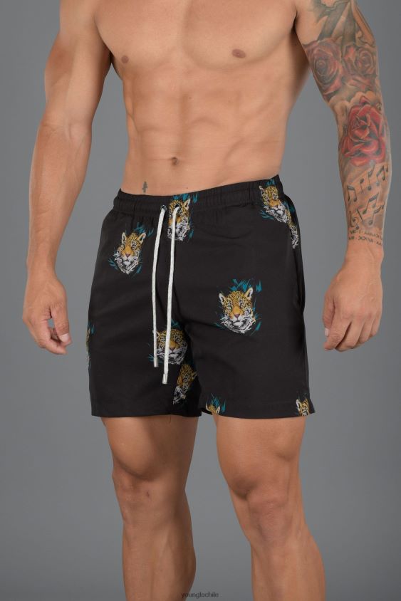 128 shorts de baño abstractos \'22 rosquilla ropa hombres YoungLA N8PZ708 - YoungLA gym