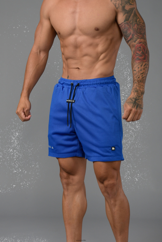 130 pantalones cortos de baloncesto esenciales azul real ropa hombres YoungLA N8PZ684 - YoungLA ropa