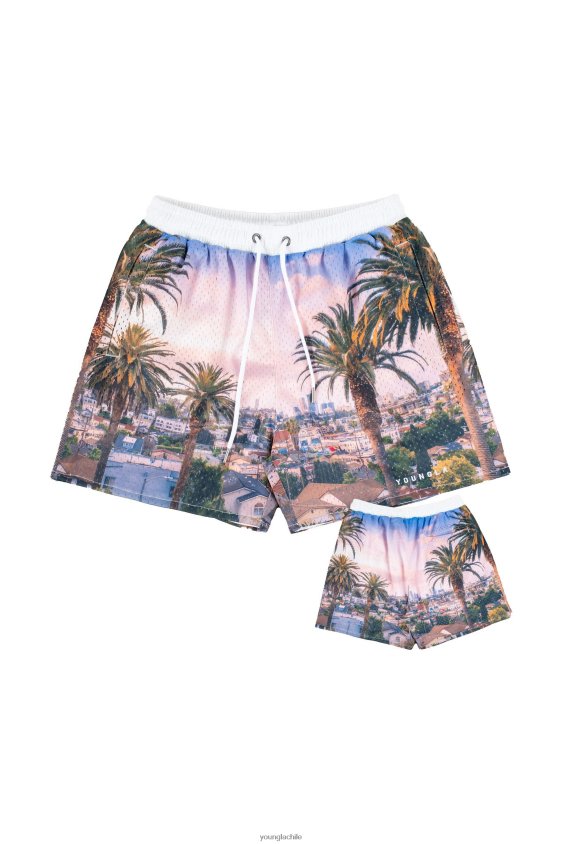 YoungLA attack on titan - 150 pantalones cortos después de la fiesta ciudad de Angeles ropa hombres YoungLA N8PZ616