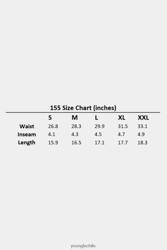 YoungLA Chile - 155 pantalones cortos de campeonato blanquecino ropa hombres YoungLA N8PZ472