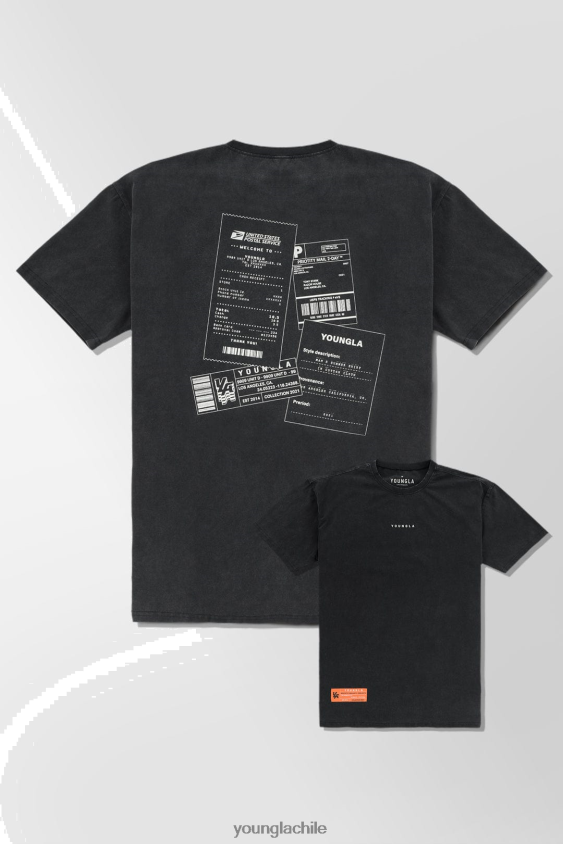 449 camisetas de goteo lavadas oficina de correos ropa hombres YoungLA N8PZ274 - YoungLA compression shirt