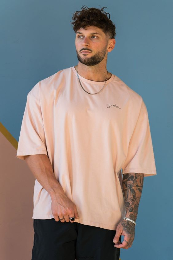 464 camisetas de gran tamaño Skyline lavado blanco ropa hombres YoungLA N8PZ281 - YoungLA ropa