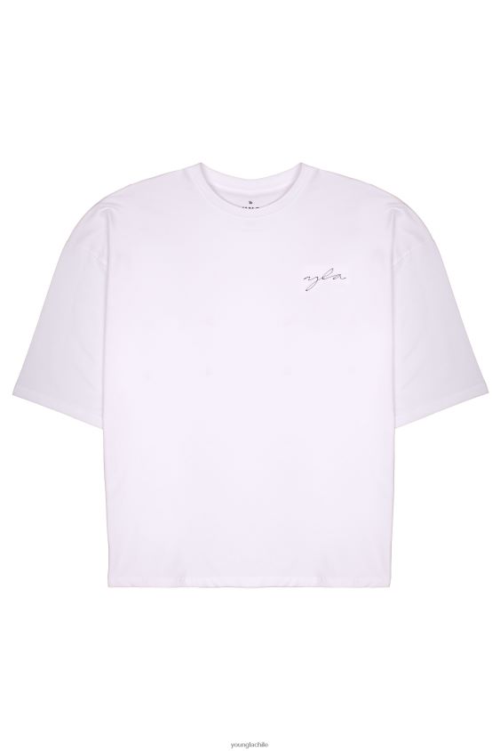 YoungLA poleras - 464 camisetas de gran tamaño Skyline lavado perfecto ciruela ropa hombres YoungLA N8PZ277