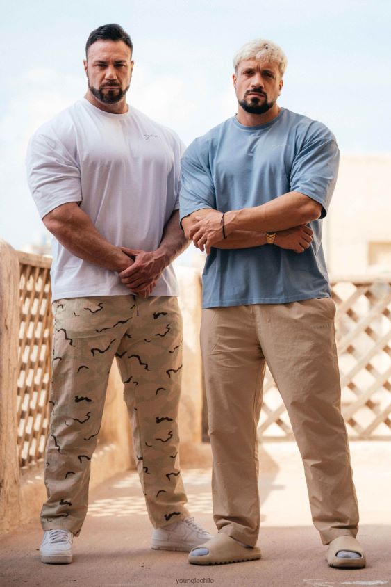 YoungLA gym - 201 pantalones fuera de la red camuflaje del desierto ropa hombres YoungLA N8PZ920