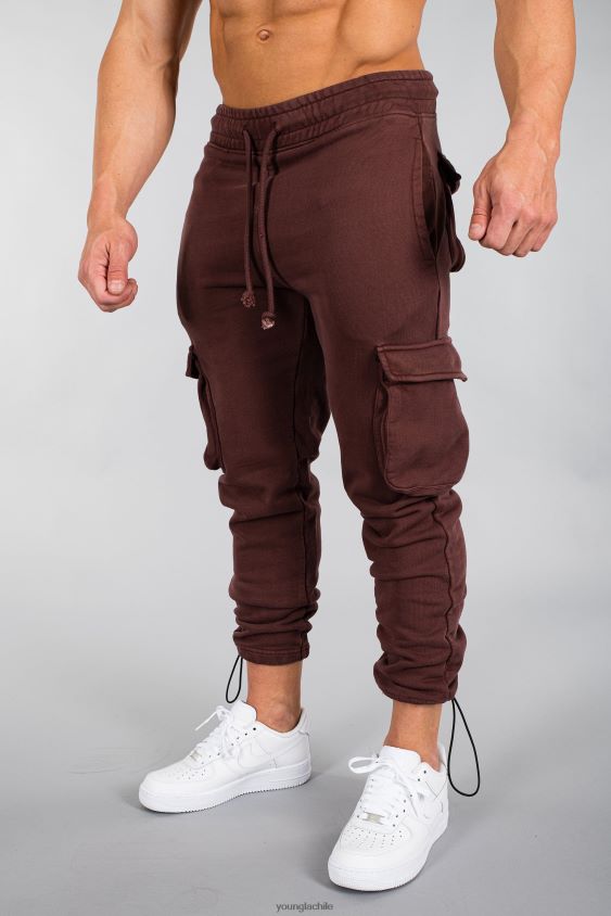 206 joggers de combate rambo gris pardo ropa hombres YoungLA N8PZ916 - YoungLA Chile