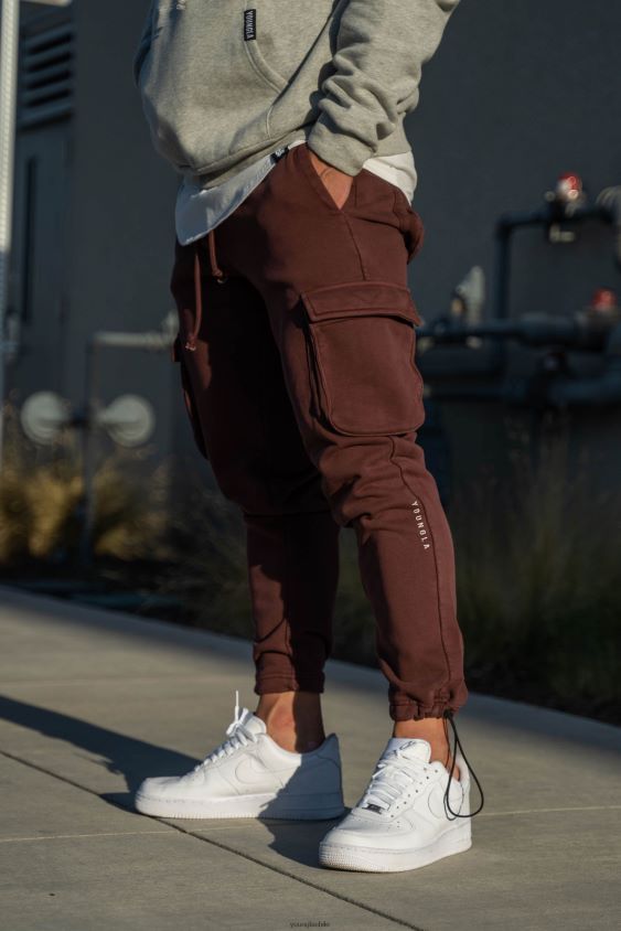 206 joggers de combate rambo gris pardo ropa hombres YoungLA N8PZ916 - YoungLA Chile