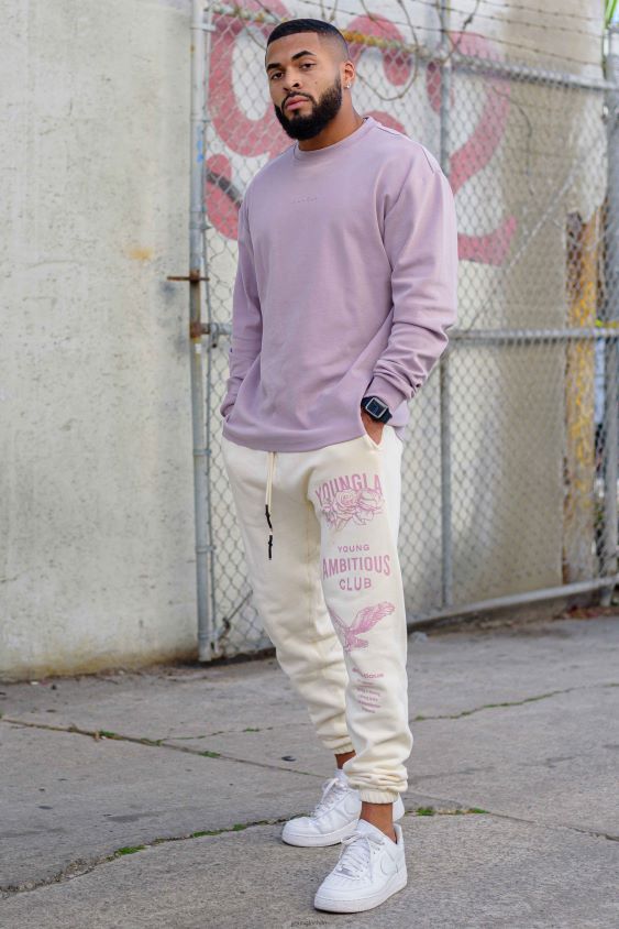 233 los corredores inmortales blanquecino ropa hombres YoungLA N8PZ844 - YoungLA Chile