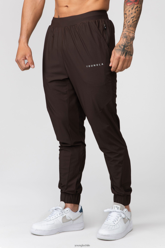 YoungLA Chile - 237 joggers de entrenamiento de nailon chocolate negro ropa hombres YoungLA N8PZ898