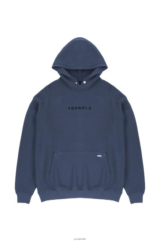 YoungLA poleras - 535 monarca sudaderas con capucha lavado azul marino ropa hombres YoungLA N8PZ841