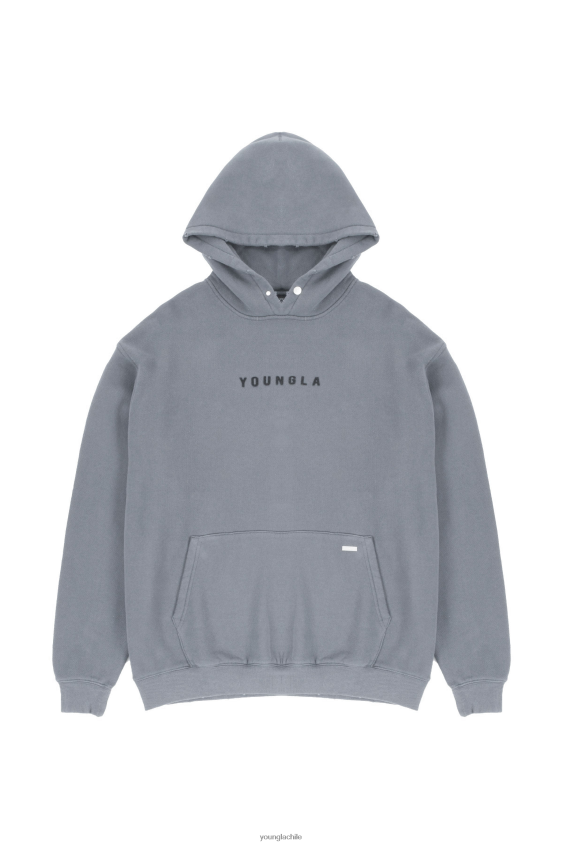 535 monarca sudaderas con capucha lavado gris ropa hombres YoungLA N8PZ842 - YoungLA joggers