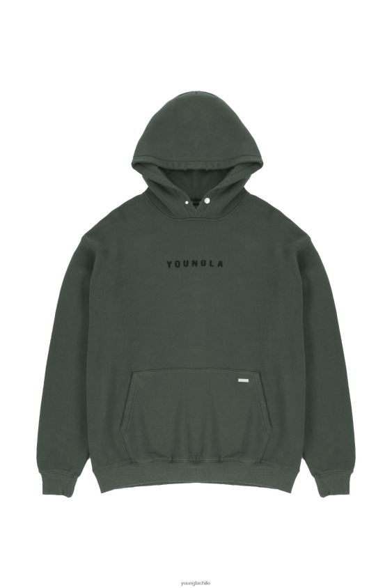 YoungLA attack on titan - 535 monarca sudaderas con capucha lavado verde bosque ropa hombres YoungLA N8PZ840