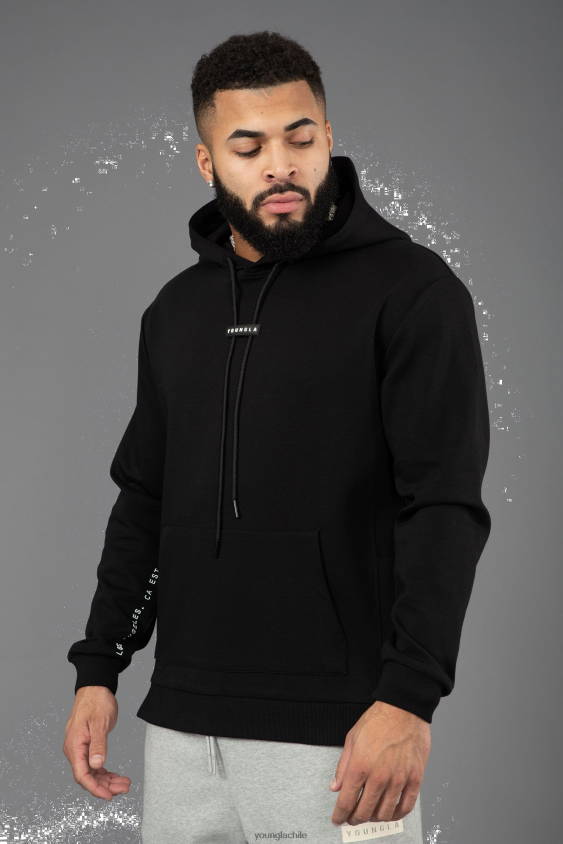 YoungLA ropa - 542 sudaderas con capucha pro-tech negro ropa hombres YoungLA N8PZ784