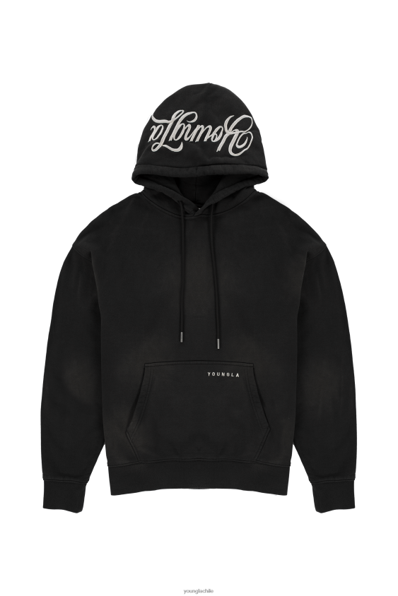 YoungLA ropa - 549 sudaderas fantasma lavado negro ropa hombres YoungLA N8PZ766