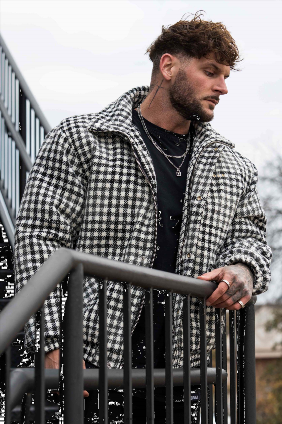 563 chaquetas kingpin blanquecino ropa hombres YoungLA N8PZ826 - YoungLA Chile