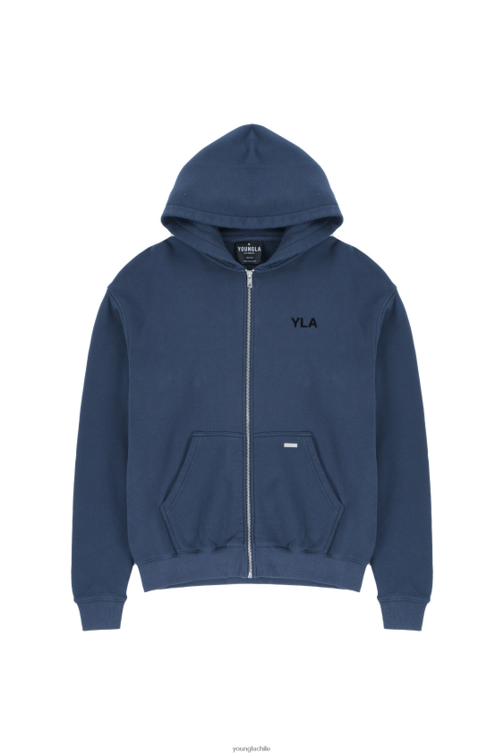 YoungLA Chile - sudadera con capucha 515 monarca lavado azul marino ropa hombres YoungLA N8PZ792