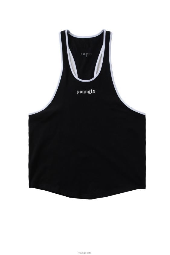 322 tanques de la era dorada negro ropa hombres YoungLA N8PZ30 - YoungLA gym