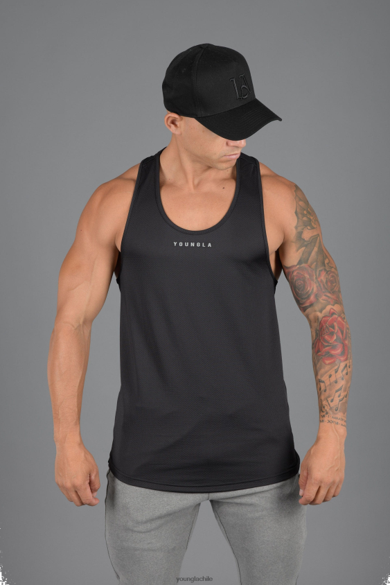 YoungLA compression shirt - Camisetas sin mangas línea 305 performance negro ropa hombres YoungLA N8PZ103