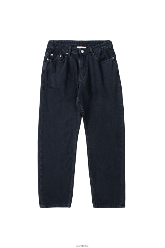 609 - jeans holgados lavado azul marino ropa hombres YoungLA N8PZ756 - YoungLA pantalones