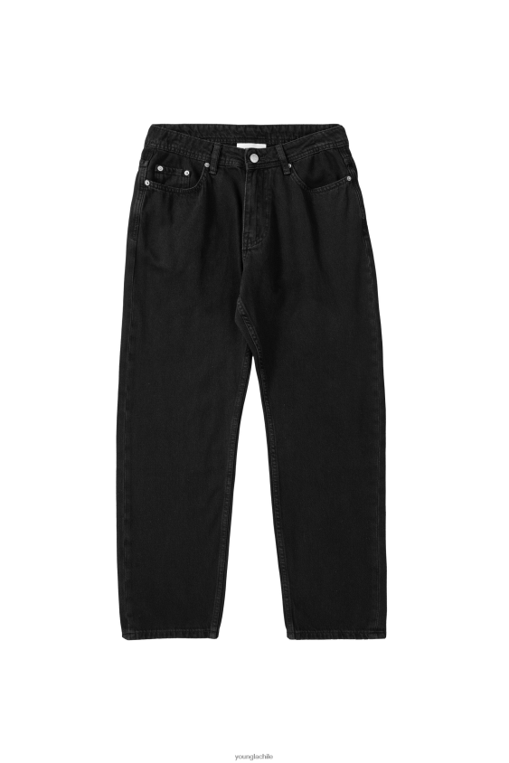 609 - jeans holgados lavado negro ropa hombres YoungLA N8PZ754 - YoungLA gym
