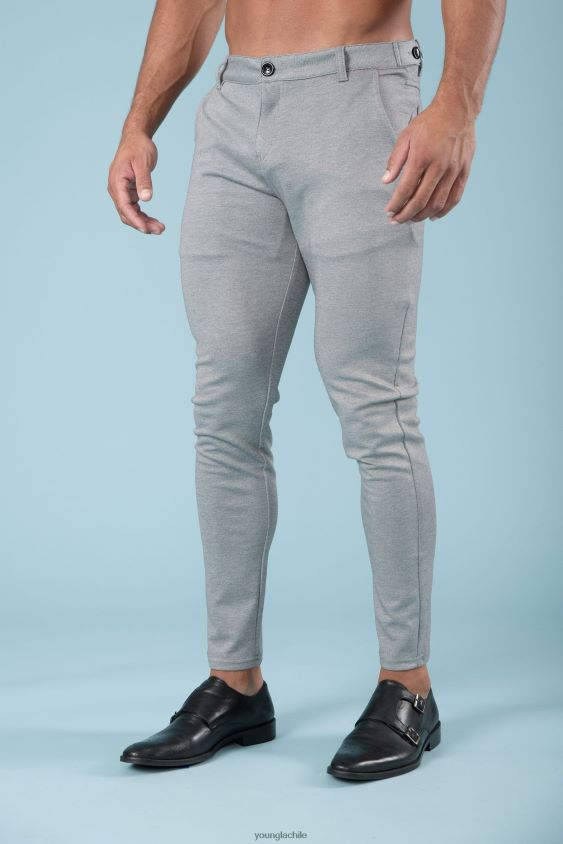 YoungLA Chile - 614 pantalones de vestir elegantes cuadros azules ropa hombres YoungLA N8PZ743
