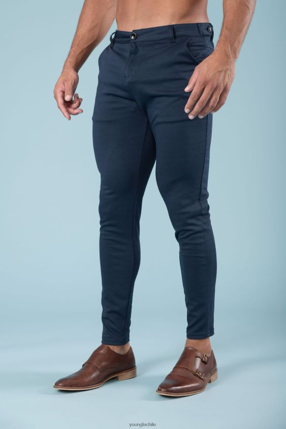 YoungLA Chile - 614 pantalones de vestir elegantes cuadros azules ropa hombres YoungLA N8PZ743