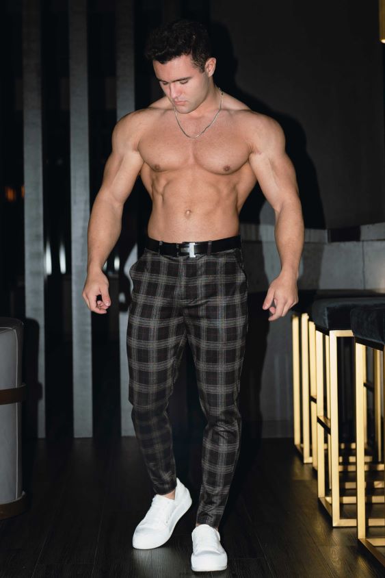 YoungLA joggers - 615 nuevos pantalones de vestir Gris oscuro ropa hombres YoungLA N8PZ750