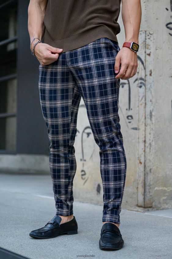 YoungLA poleras - 615 nuevos pantalones de vestir marrón oscuro ropa hombres YoungLA N8PZ749