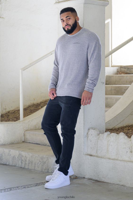 Vaqueros 607 de corte slim lavado azul marino ropa hombres YoungLA N8PZ748 - YoungLA attack on titan