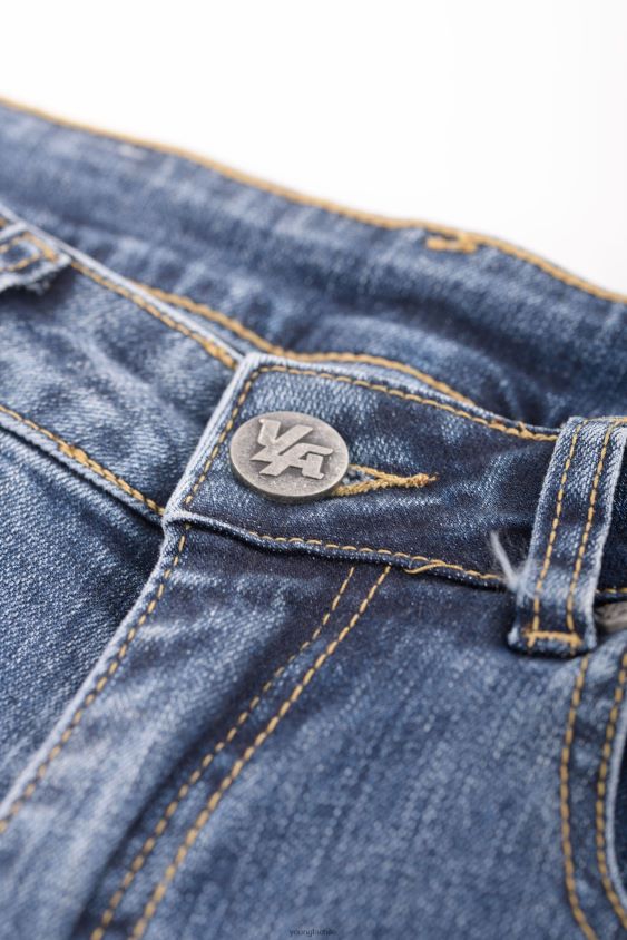 Vaqueros 607 de corte slim lavado azul marino ropa hombres YoungLA N8PZ748 - YoungLA attack on titan