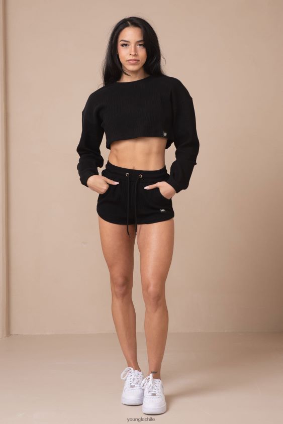 YoungLA Chile - pantalones cortos color melocotón w113 Marfil ropa mujer YoungLA N8PZ1101