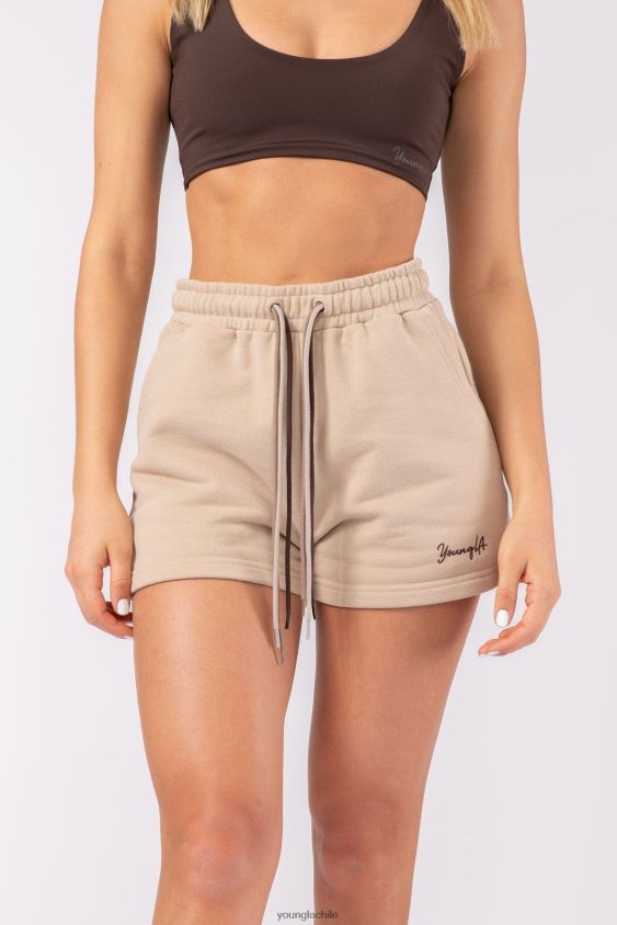 YoungLA ropa - pantalones cortos de triple cuerda w107 negro ropa mujer YoungLA N8PZ1086