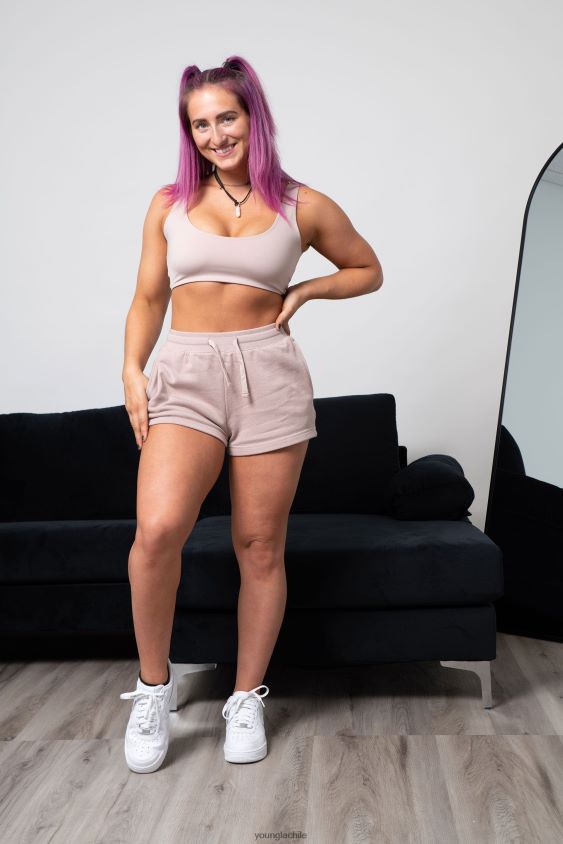 w101 - pantalones cortos de todos los días carbón ropa mujer YoungLA N8PZ1108 - YoungLA joggers