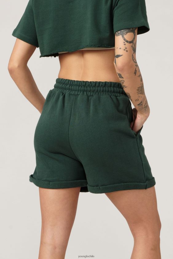 w102 pantalones cortos supremos bosque verde ropa mujer YoungLA N8PZ1091 - YoungLA poleras
