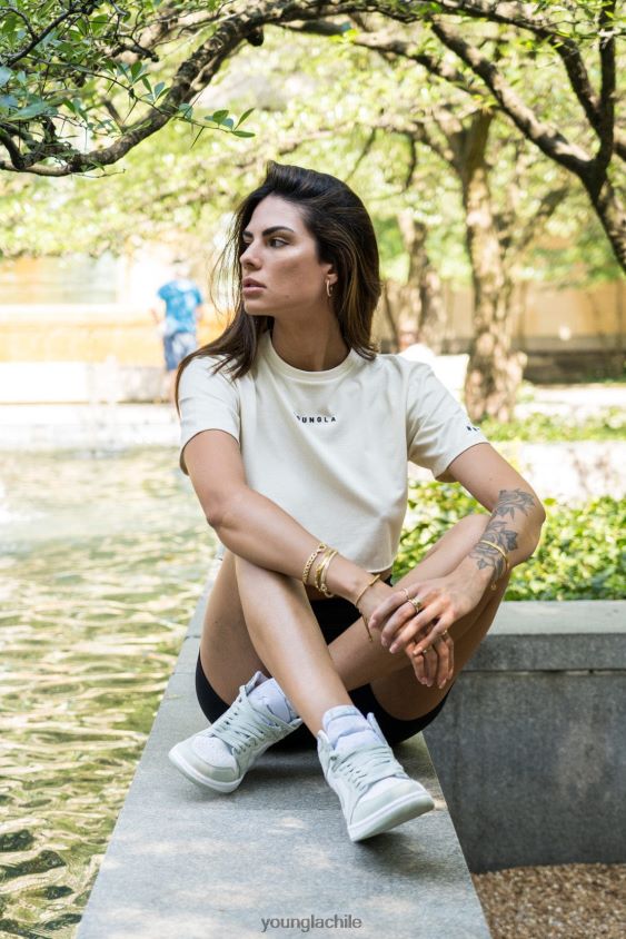 YoungLA ropa - camiseta corta establecida w403 verde pistacho ropa mujer YoungLA N8PZ1026