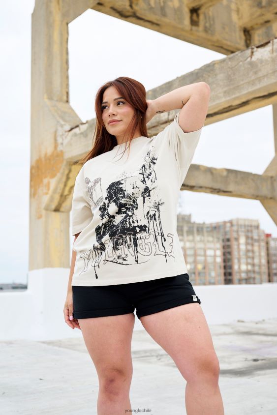 YoungLA attack on titan - camisetas extragrandes fantasma w427 lavado de naranja ropa mujer YoungLA N8PZ1030