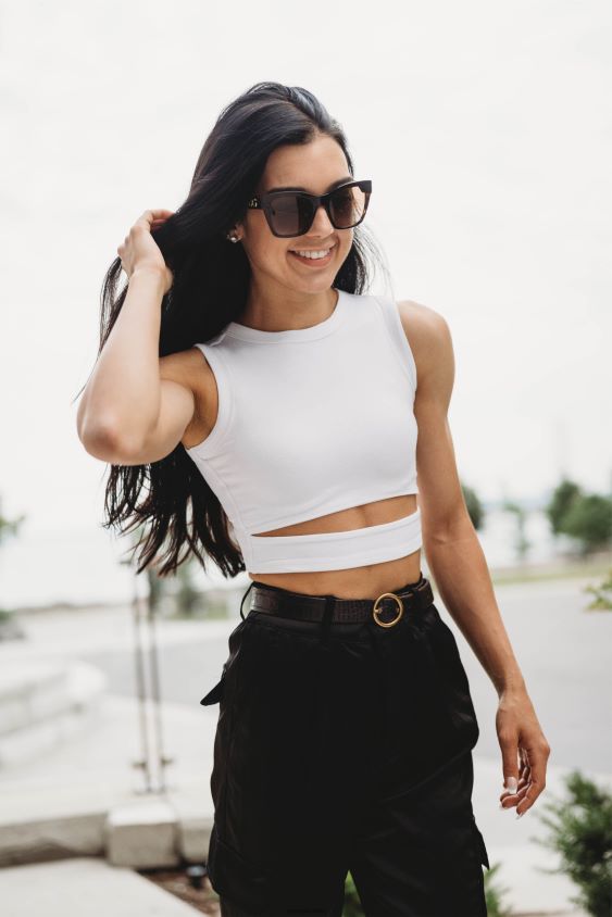 playeras sin mangas w302 blanco ropa mujer YoungLA N8PZ1042 - YoungLA joggers