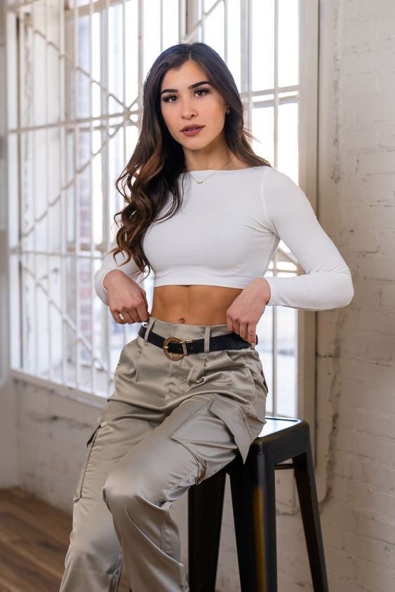 top corto gracia w419 merlot ropa mujer YoungLA N8PZ1045 - YoungLA ropa