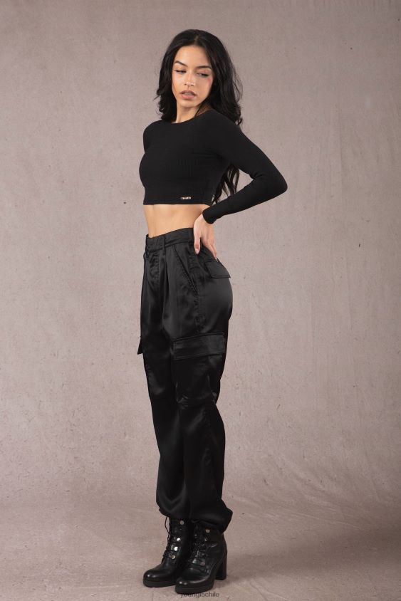 top corto gracia w419 negro ropa mujer YoungLA N8PZ1046 - YoungLA gym