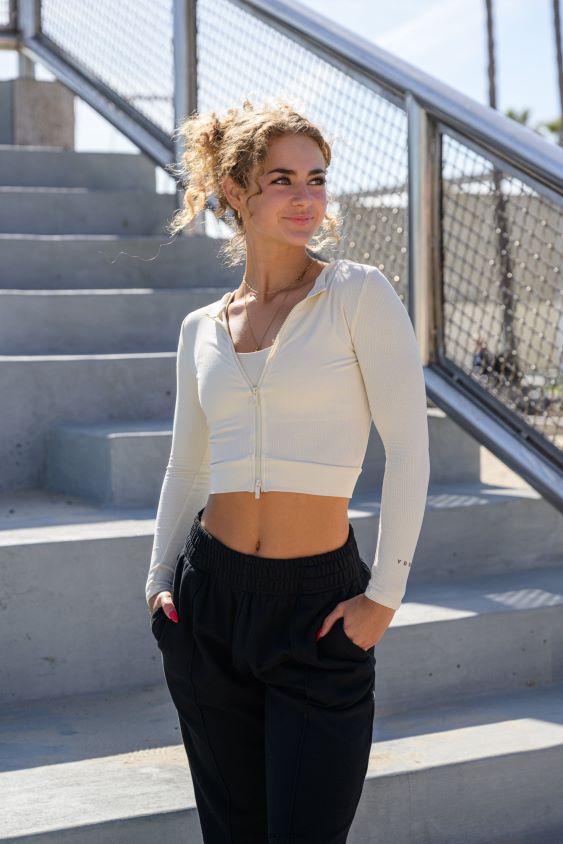 YoungLA pantalones - w418 manga larga con doble cremallera negro ropa mujer YoungLA N8PZ1039