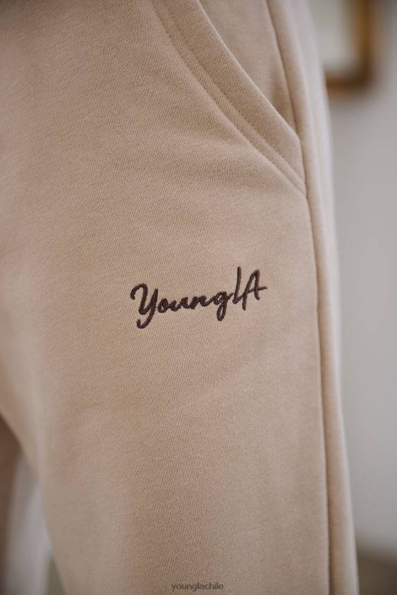 joggers de triple cuerda w207 Rosa empolvado ropa mujer YoungLA N8PZ1135 - YoungLA joggers