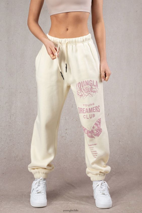 joggers soñadores w211 crema ropa mujer YoungLA N8PZ1170 - YoungLA gym