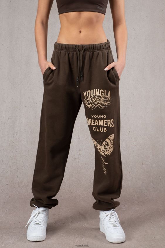 joggers soñadores w211 negro ropa mujer YoungLA N8PZ1168 - YoungLA Chile