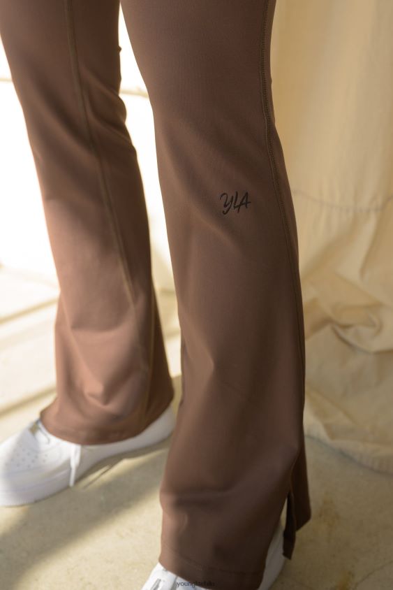 YoungLA pantalones - w213 - leggings acampanados de asana chocolate con leche ropa mujer YoungLA N8PZ1158
