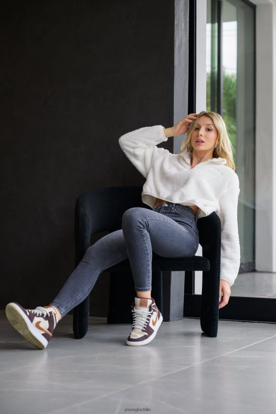 suéter de lana de peluche w506 salmón ropa mujer YoungLA N8PZ1204 - YoungLA attack on titan