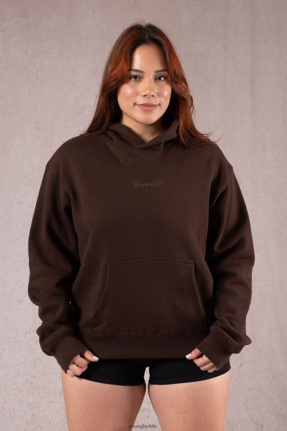 ropa YoungLA Chile - sudadera con capucha básica w502 pizarra ropa mujer YoungLA N8PZ1189