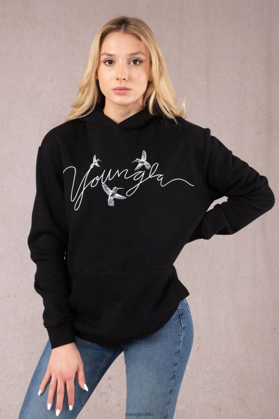 YoungLA joggers - sudadera con capucha extragrande de colibrí w509 oliva oscuro ropa mujer YoungLA N8PZ1188